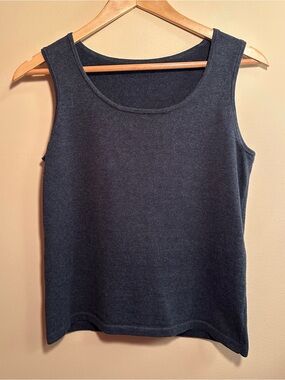 vintage grey boxy knit tanktop